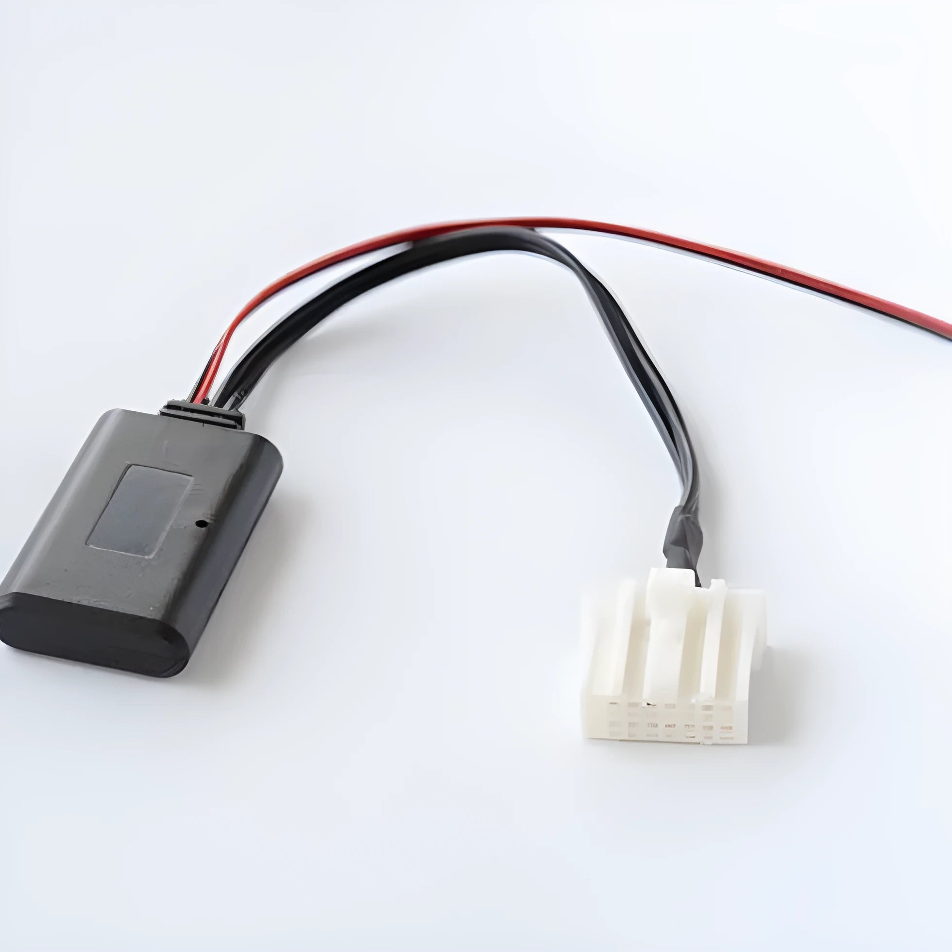 Black JieRui Bluetooth audio cable for Mazda vehicles with AUX connector.