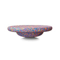 Plastic wood surf balance board for children in mixed colour or black wood effect finish.