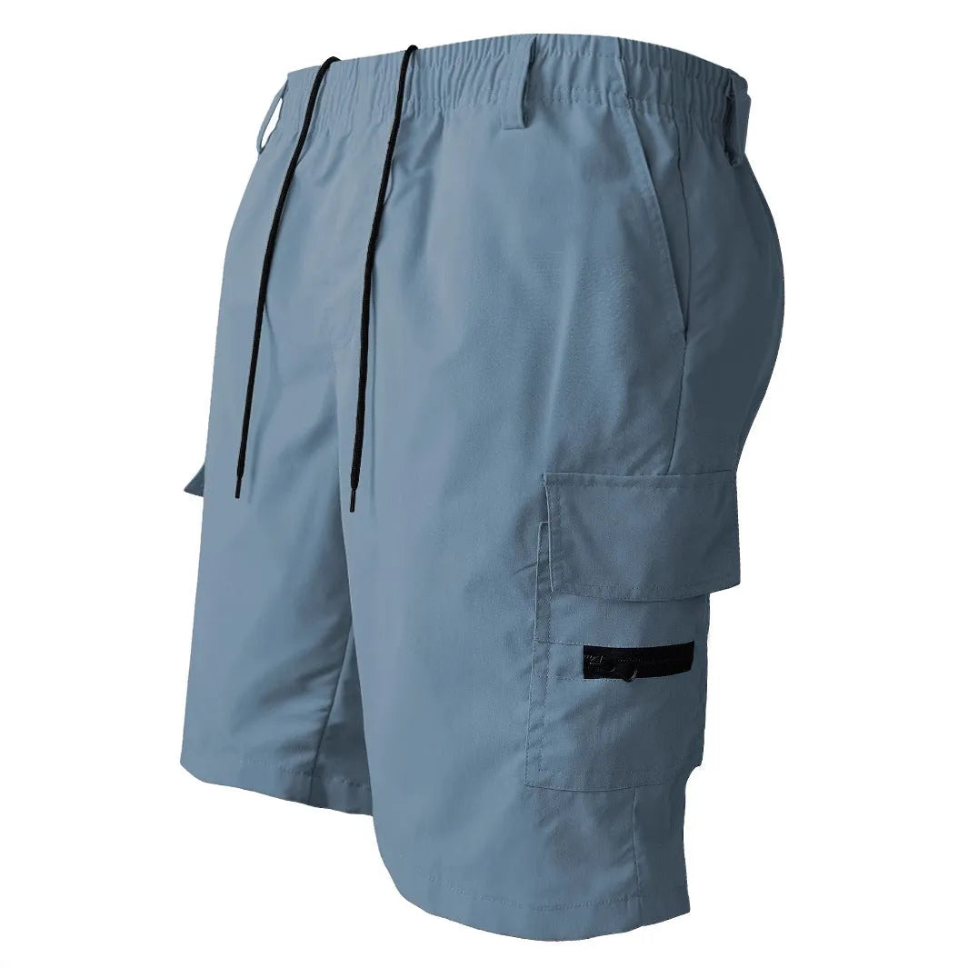 Loose straight casual sports shorts in American style with micro elasticity