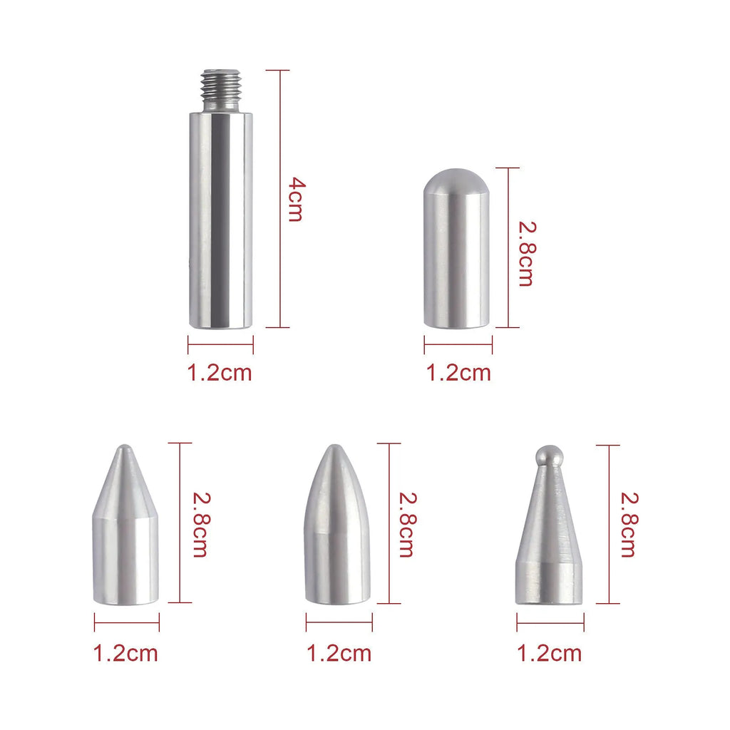 Three alloy steel car dent repair tools with hook crowbar designs on grey background