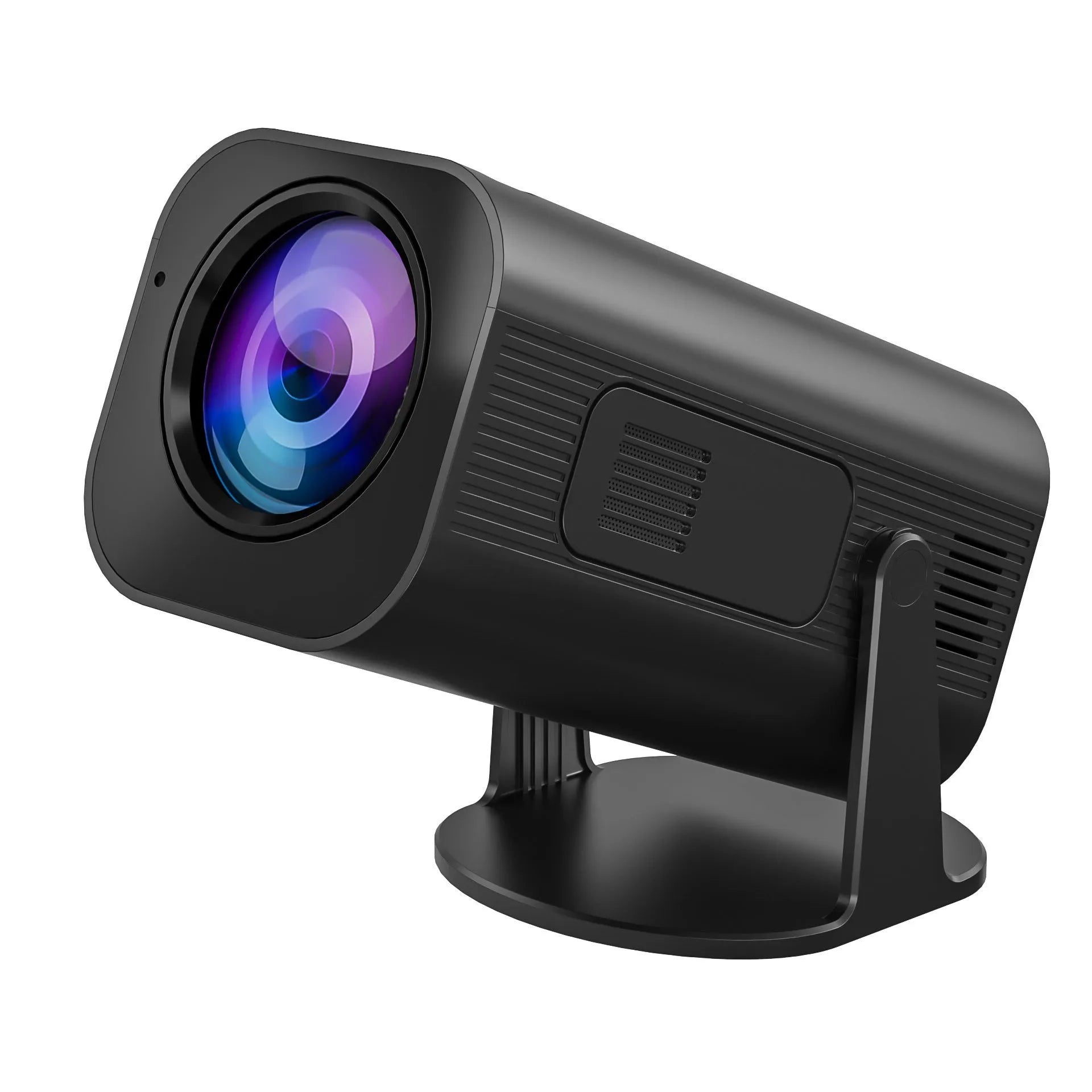P330 portable mini projector in black or white with remote control and power cord