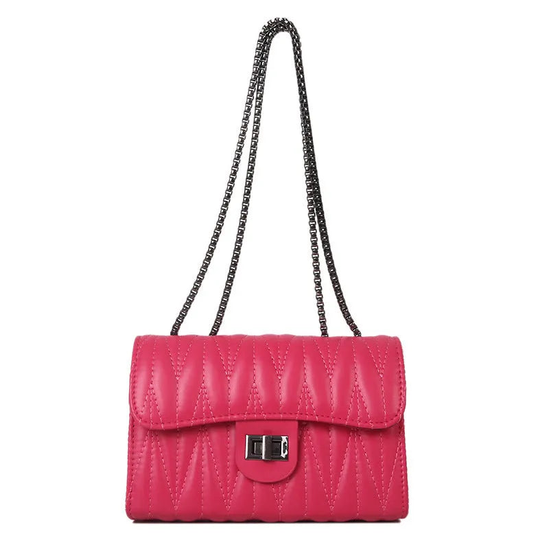 Retro textured diamond pattern small women's handbag in PU material showing internal mobile phone and document compartments