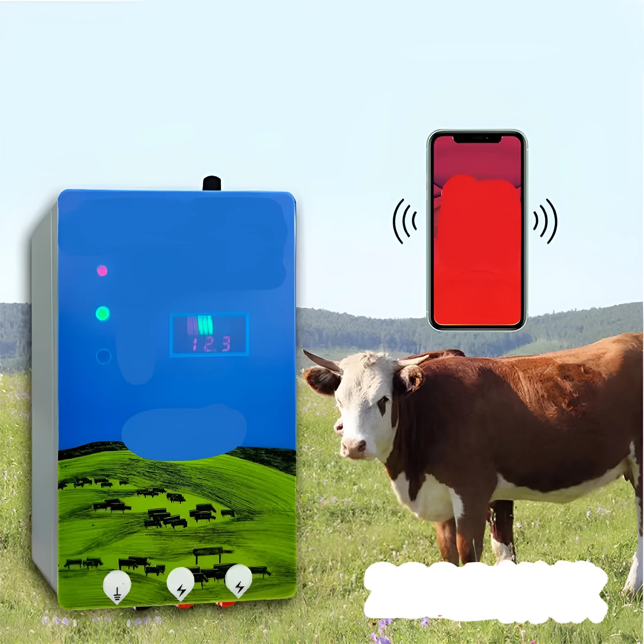 Pasture electronic host high voltage pulse breeding grid fence complete livestock containment system