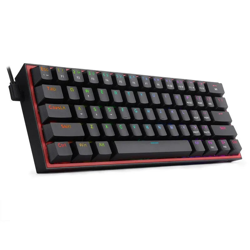 K617 RGB mechanical keyboard with white pink colour option showing backlit keys and multimedia controls