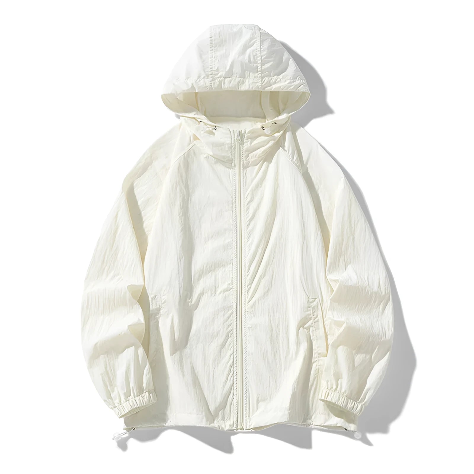 Lightweight loose fit outdoor sports jacket in nylon fabric available in multiple colours including pink, navy blue, and wine red