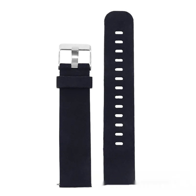 Solid colour silicone replacement strap for Jiaming Forerunner 245 watch with straight buckle