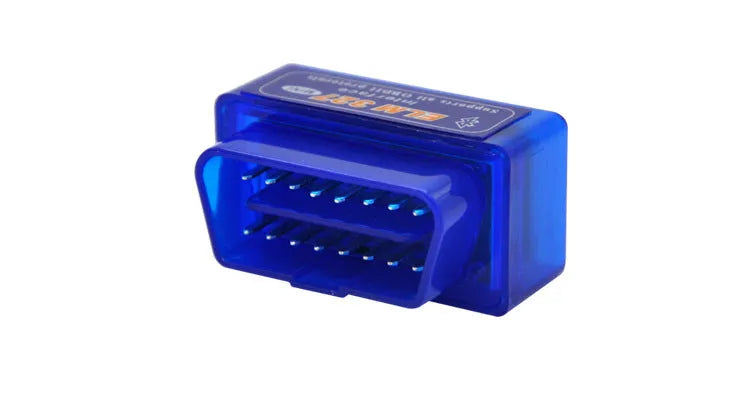 ELM327 dual-mode Bluetooth OBD2 automotive diagnostic scanner with compact design