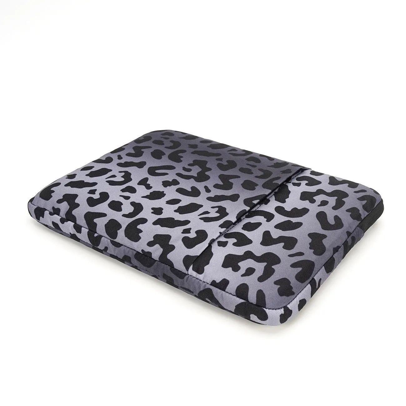 Leopard print laptop sleeve for 13-inch to 16-inch devices with anti-shock waterproof protection