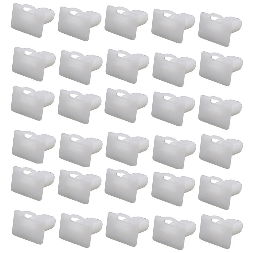 Set of 60 PA66 plastic automobile interior trim panel clips in D318 style.