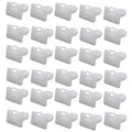Set of 60 PA66 plastic automobile interior trim panel clips in D318 style.