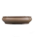 Handmade papaya-shaped purple clay flower pot measuring 46cm length