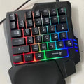 Single-handed mechanical keyboard and mouse set with ABS build and 1.5-metre USB cable