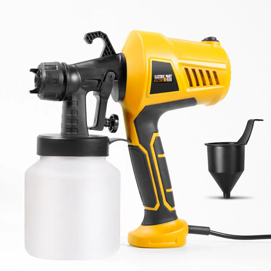 500W orange plastic electric spray gun with 2.5mm nozzle and upper suction feed