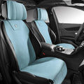 Ultra thin tailored leather car seat cover with gradient hole pattern in Hermes orange colour