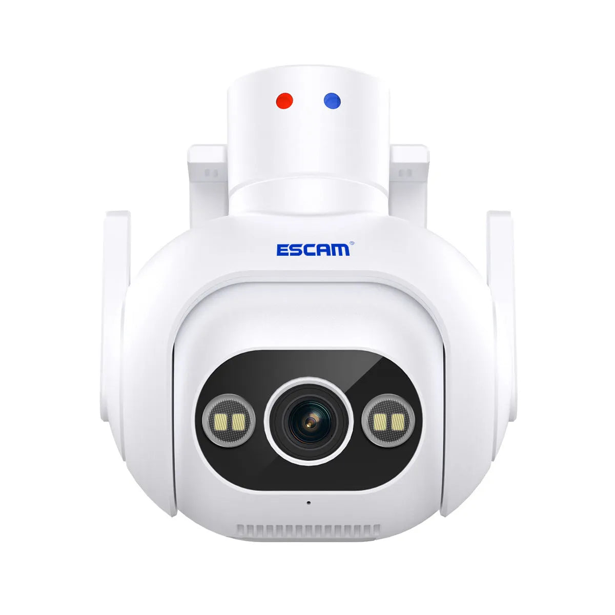 Smart colour night vision security camera with wall mount bracket and 4MP H265 resolution