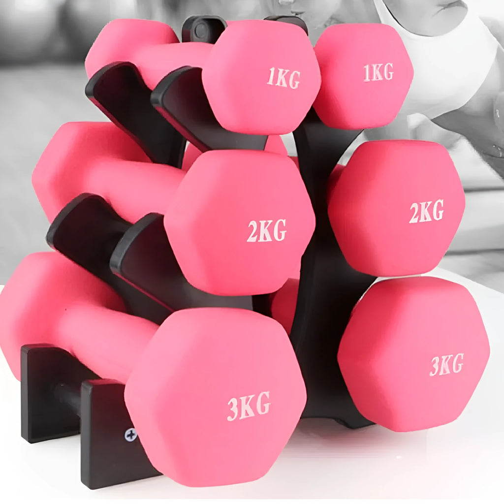 PVC dumbbell rack stand home storage holder for fitness weights