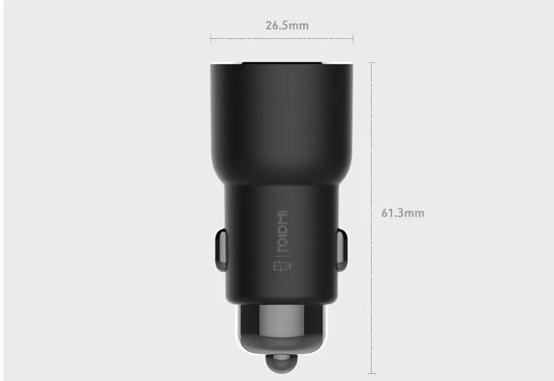 Black Ruimi 3S Music Bluetooth Car Charger with USB port