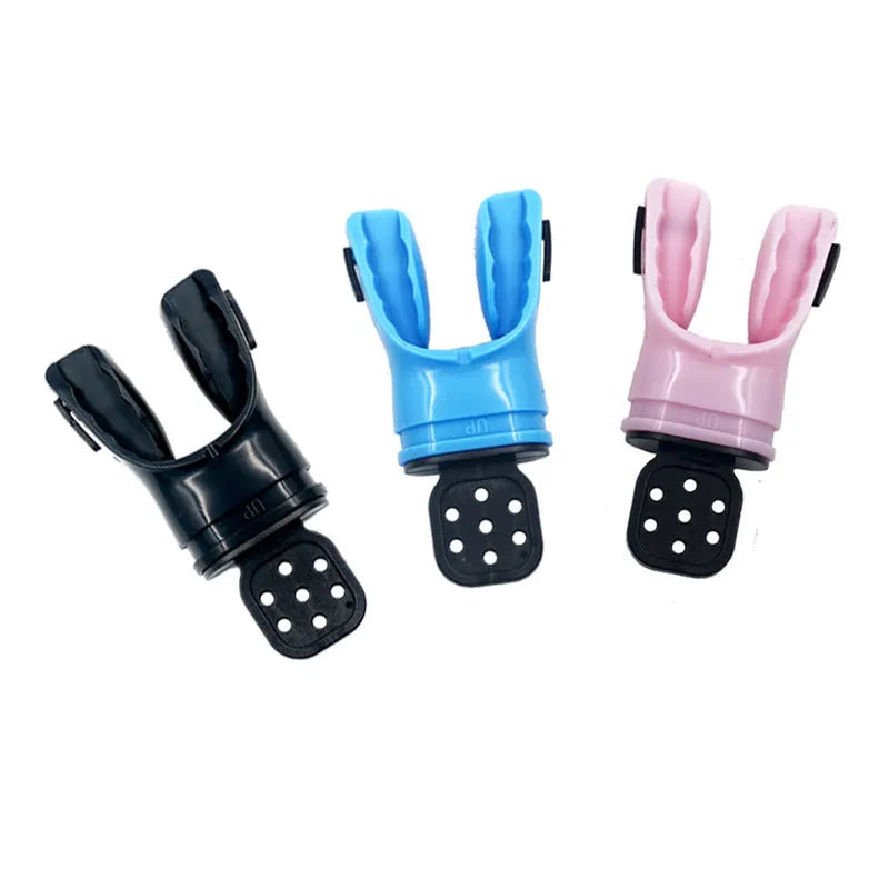 110mm long edible silicone diving mouthpiece in various pure and transparent colours.