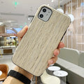 Natural wooden back cover case for iPhone made from solid bamboo or rosewood.