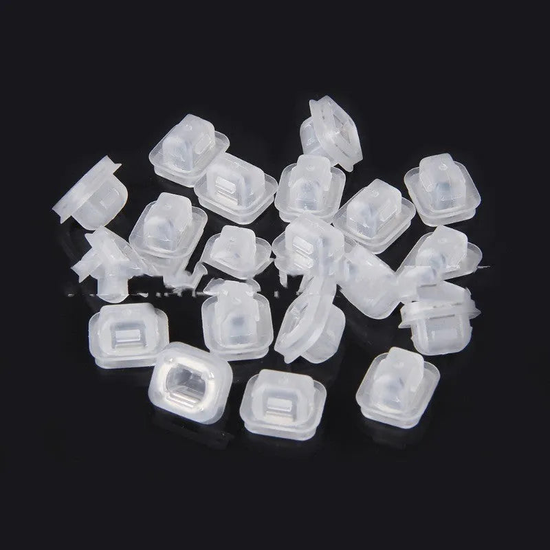 Plastic and metal interior fastener clips for BMW cars, pack of 100 pieces.