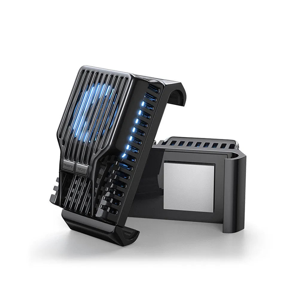Clip-on mobile phone radiator in black, gold or silver for 4-7 inch smartphones with data cable