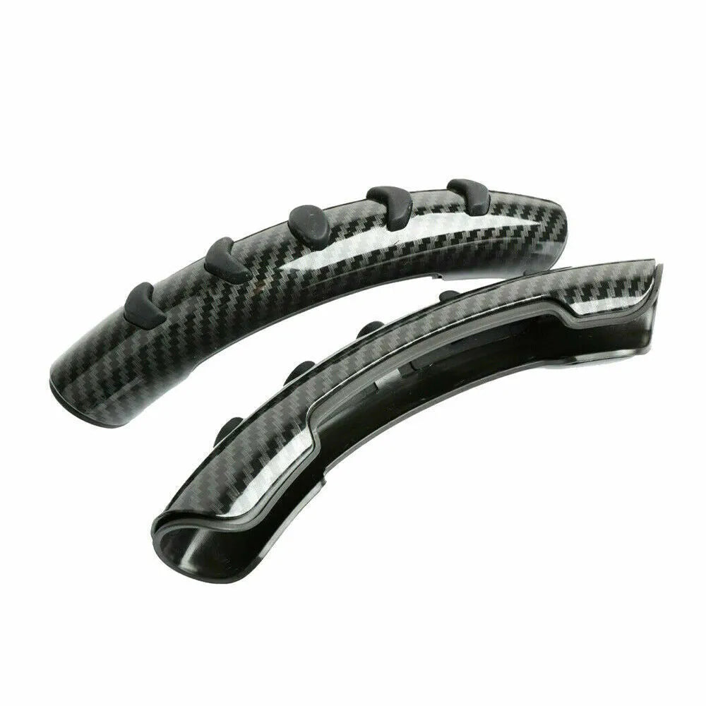 Fibreglass steering wheel anti-skid sleeve in carbon fibre black for 38cm diameter wheels