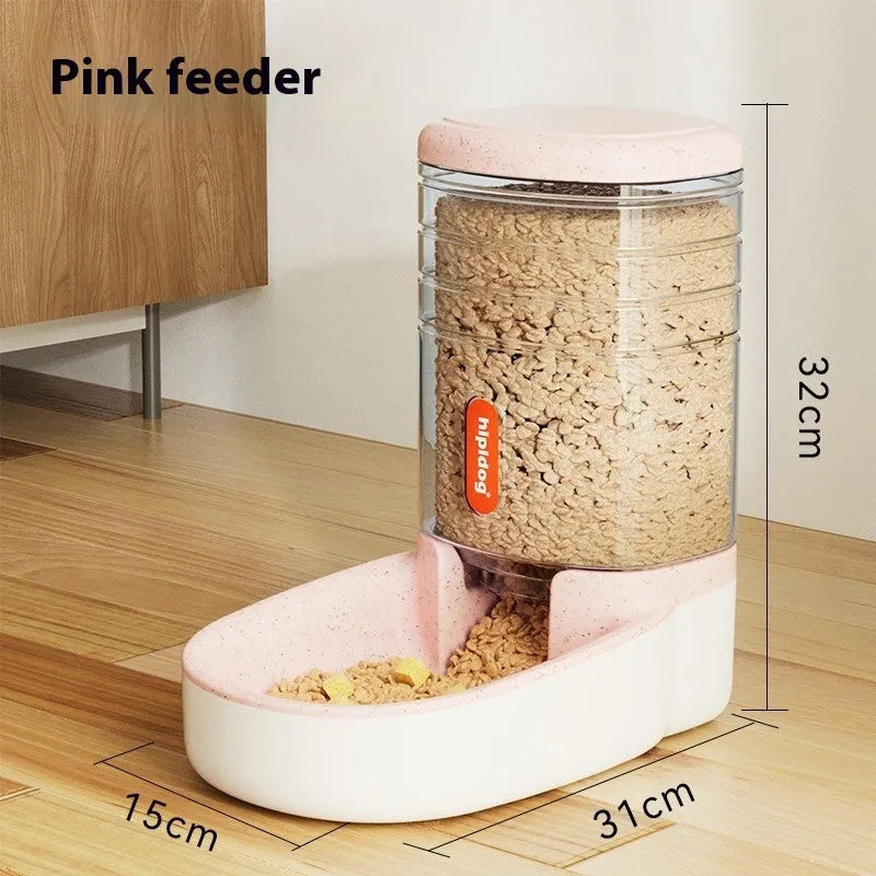 Automatic pet water fountain with 3.8 litre capacity in blue, green, grey, or pink colours for dogs and cats