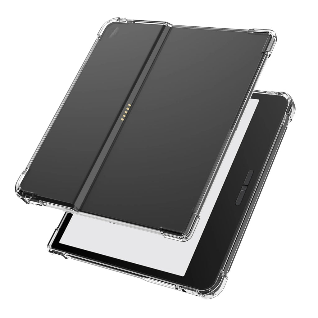 Transparent airbag protective case for 7-inch Xiaomi device showing shockproof design