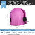 A pair of thick EVA foam kneepads in various colours for work and DIY kneeling protection.