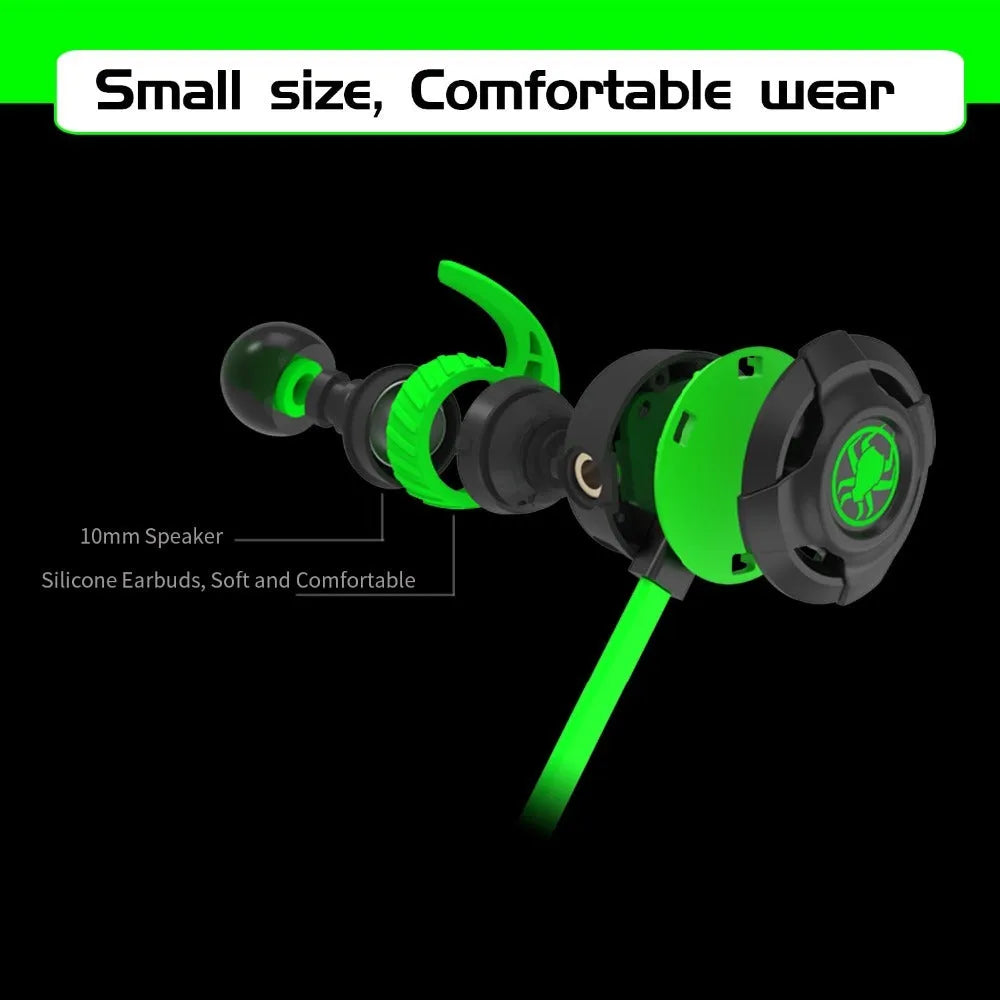 Shuangmai black wired in-ear computer gaming headset with short cable