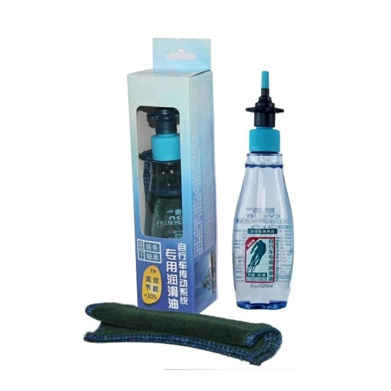 Drip Less Bicycle Chain Lubricant 60ml blue bottle, mess-free chain lube for bike maintenance
