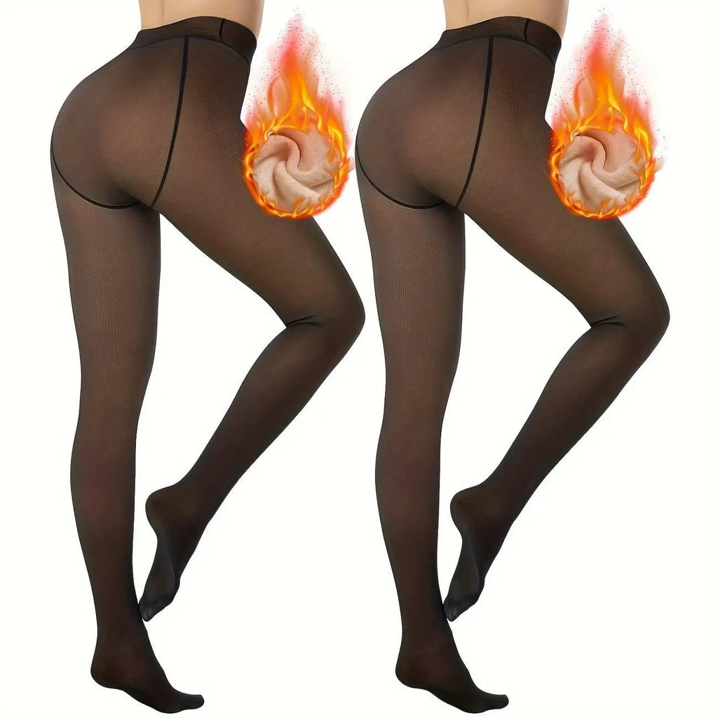 Women's anti-snagging thermal leggings in multiple styles with wool lining thickness options