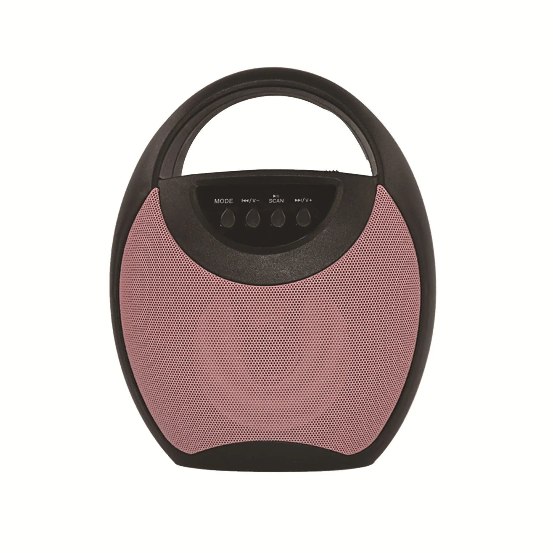 Portable Bluetooth speaker in black, blue or pink with USB port and SD card slot