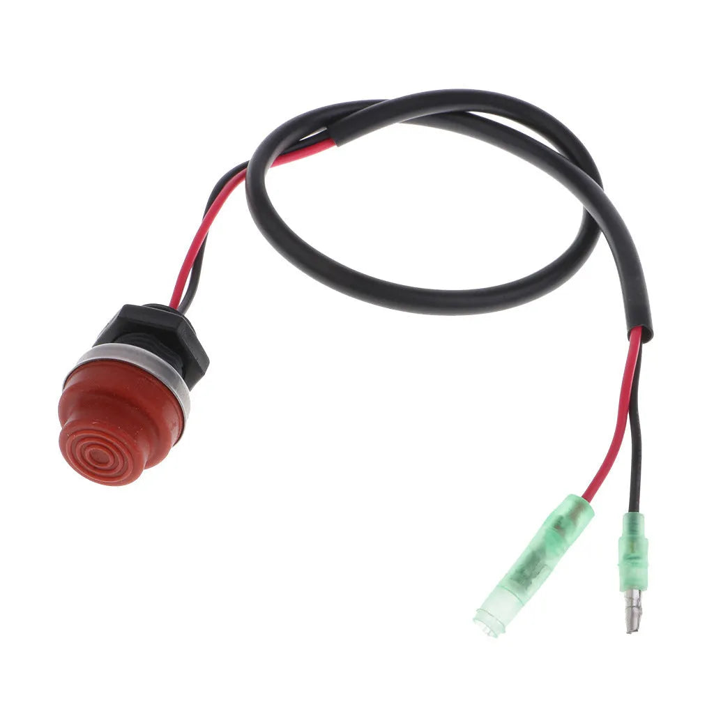 YAMAHA outboard motor emergency stop switch with rope lanyard for boat engine safety