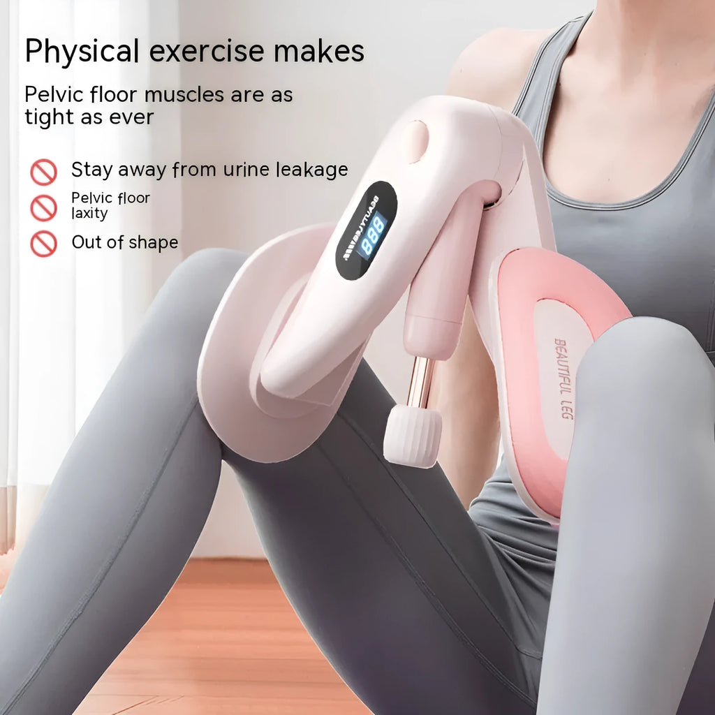 Pelvic floor muscle trainer device with counting function in gray colour