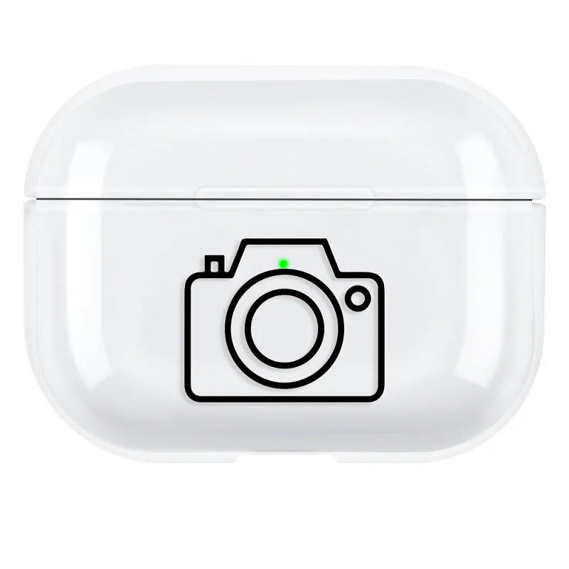 Simple solid colour PC plastic protective shell cover for AirPods Pro 3 case
