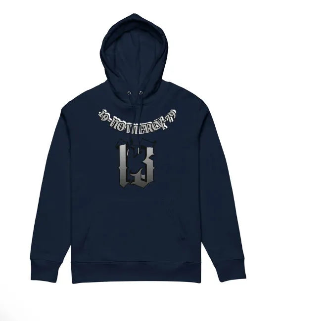 Hooded pullover sweater with fleece lining in loose fit for team uniforms and casual wear