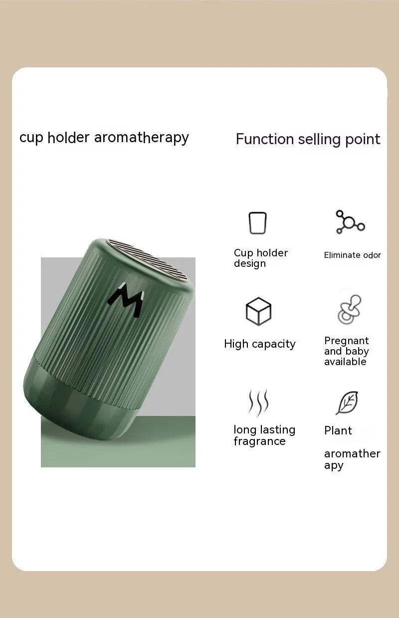10x6cm solid car aromatherapy decoration cup in Classic Gulong, Romantic Encounter, Velvet Rose, or Gardenia scents