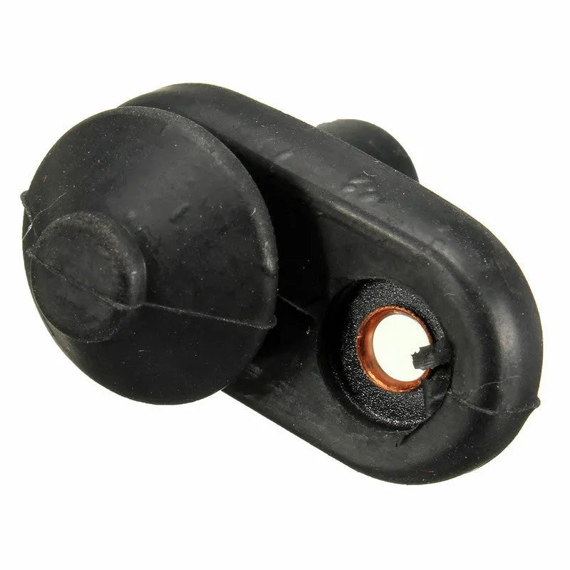 Black universal car interior door light switch with plastic and metal construction