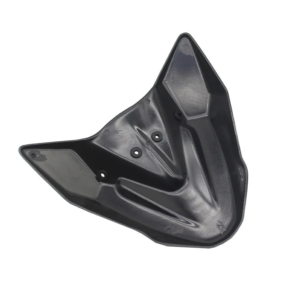 Black fixed wind front wing accessory for KTM Adventure motorcycles on packaging measuring 34.5x25x7.5 cm