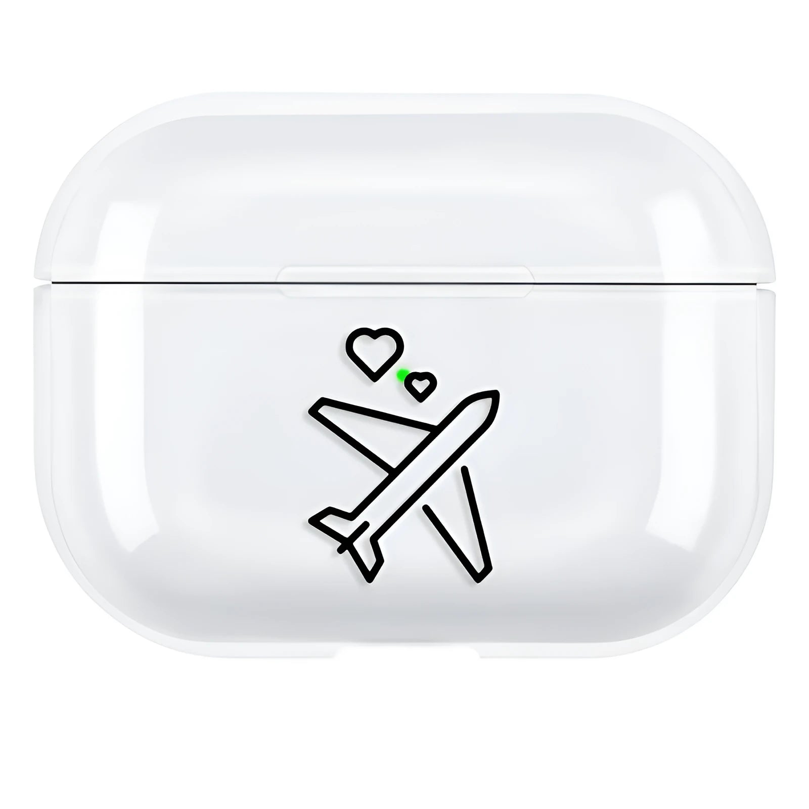 Simple solid colour PC plastic protective shell cover for AirPods Pro 3 case