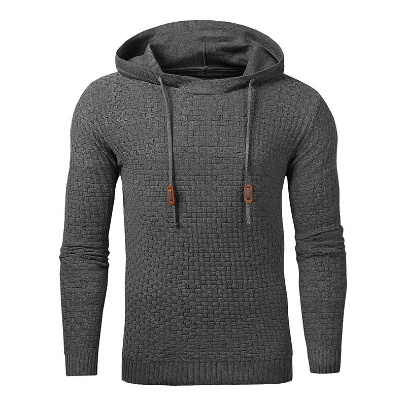 Men's cotton-polyester hoodie sweater in Asian sizing available in nine colours