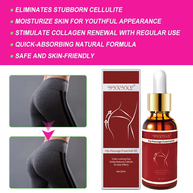 Sculpting butt lifting massage oil with grapeseed oil in a 20ml bottle