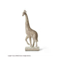 Wood colour European-style giraffe resin decoration figure on display