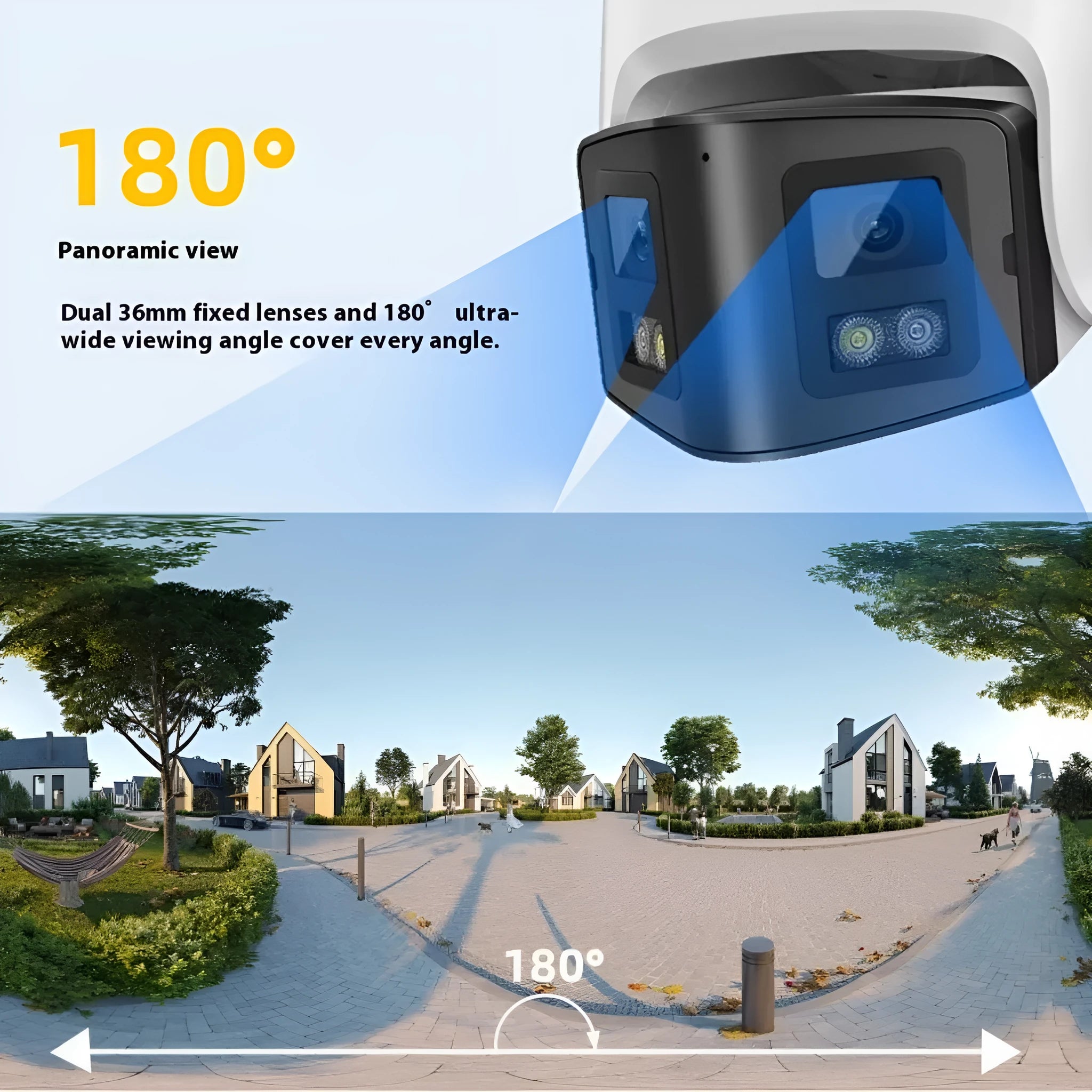 4MP dual-lens IP66 POE security camera for indoor and outdoor surveillance with wide temperature range
