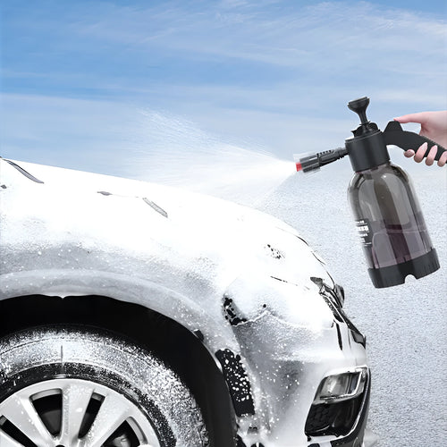 Black 2L foam watering can handheld sprayer with switch lock and aluminium oxide tie rod