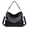 Genuine leather women's crossbody bag in vertical square shape with multiple zipper compartments
