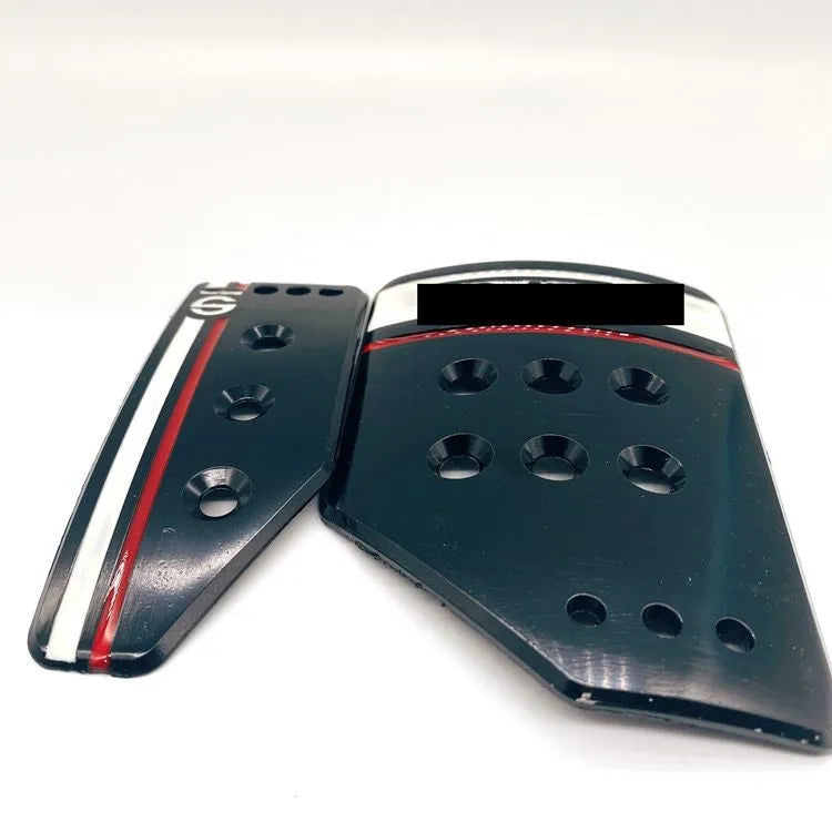 SPC branded aluminium alloy manual transmission car pedal set in grey or black