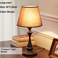 Retro alloy bedside lamp with LED lighting, American design, available in EU and US110V plug versions