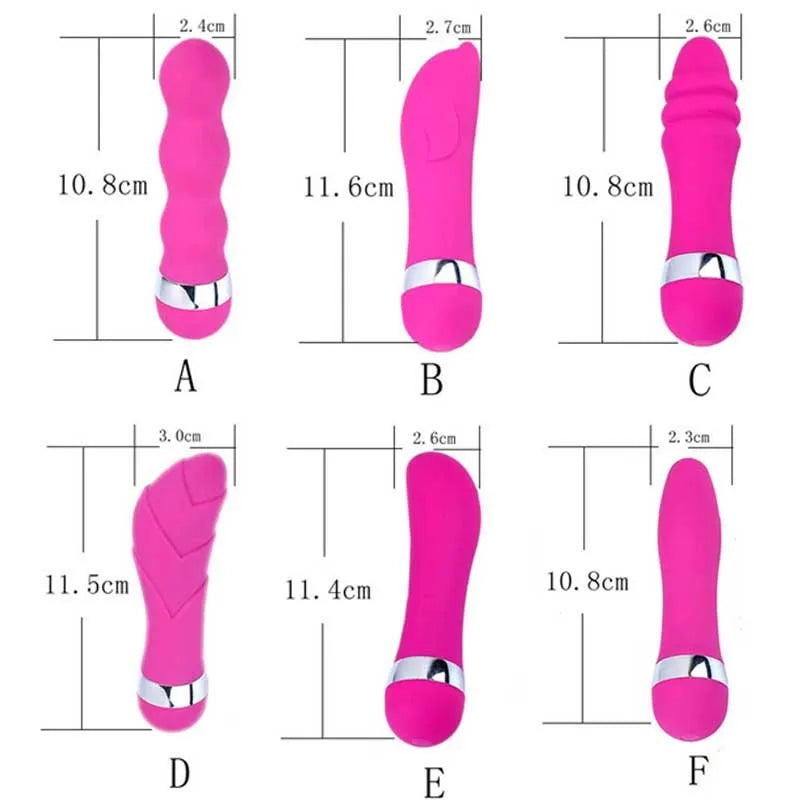 Mini realistic dildo sex toy for women with six different style options including vaginal and anal plugs